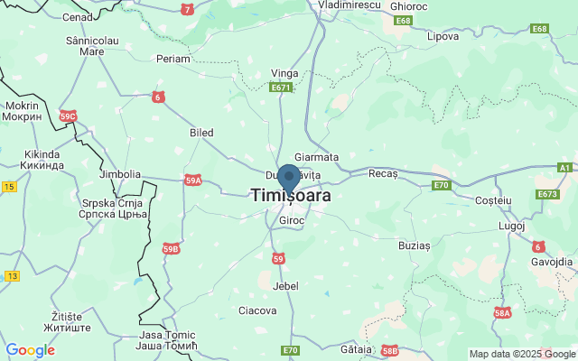 Kaart met locatie Orthodoxe Kathedraal van Timişoara